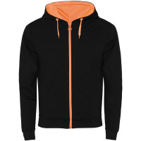 schwarz, Fluor Orange